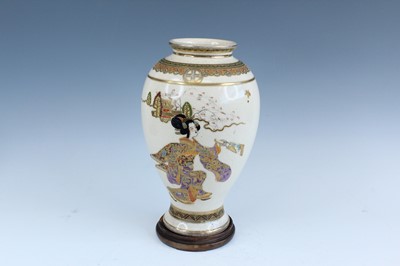 Lot 2259 - A Japanese Satsuma “lady” vase, 20th century,...