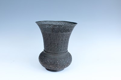 Lot 2210 - An antique copper vase, probably India or...