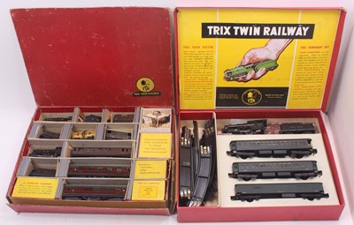 Lot 517 - Two post war Trix Twin sets to include a 2/358...