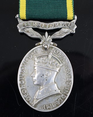 Lot 3227 - A Geo. VI Territorial Efficient Service Medal,...