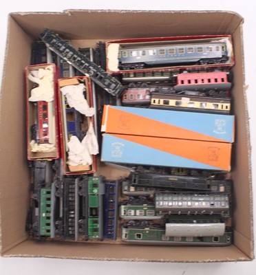 Lot 569 - One tray of continental Trix Twin 00 gauge...