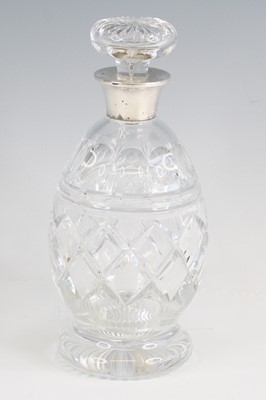 Lot 3236 - A George V cut glass decanter and stopper, of...