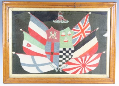 Lot 3259 - A late 19th / early 20th century woolwork...