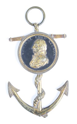 Lot 3238 - A 19th century gilt brass pendant, in the form...