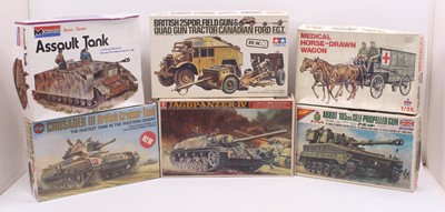 Lot 856 - Airfix and other 1/32-1/35 scale military...