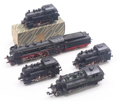 Lot 656 - Five HO gauge locos to include a Marklin BR 18,...