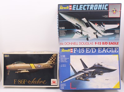 Lot 811 - Revell/Hasagawa 1/32 scale group of 3 aircraft...