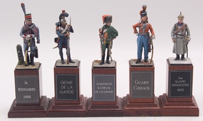 Lot 1870 - A collection of five various 54mm scale...