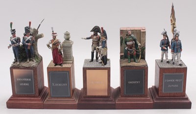 Lot 1876 - A collection of five 54mm Napoleonic interest...