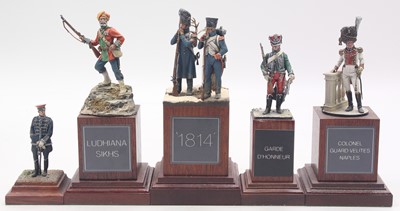 Lot 1877 - A collection of five professionally painted...