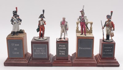 Lot 1880 - A collection of five various 54mm scale...