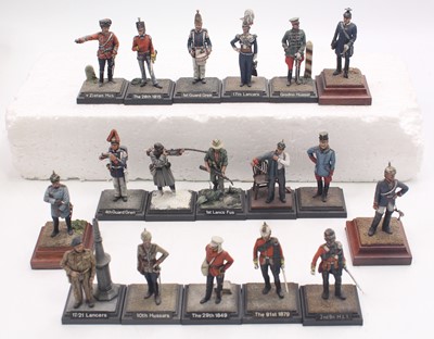 Lot 1881 - A collection of 48mm scale plastic and white...