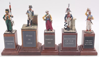 Lot 1883 - A collection of five 54mm scale Pegaso Models...