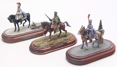 Lot 1886 - A collection of 3 professionally handpainted...