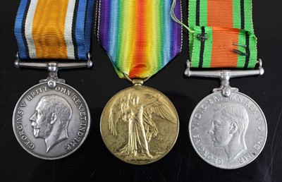 Lot 3228 - A WW I British War and Victory pair, naming...