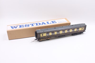 Lot 185 - WayOH 0 gauge finescale Pullman coach in cream...