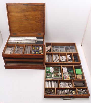 Lot 1623 - A Meccano No. 6 Nickel set, housed in the...