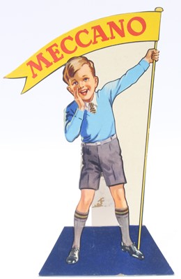 Lot 1630 - A Meccano shop display card titled The Meccano...