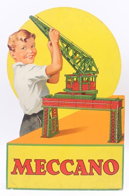 Lot 1634 - An original Meccano shop display card,...