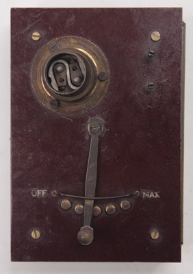 Lot 1639 - A Meccano Rheostat, comprising of green...