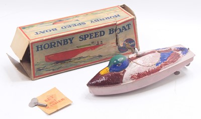 Lot 1640 - A Meccano Hornby tinplate and clockwork water...