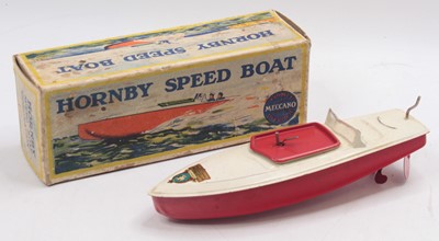 Lot 1642 - A Meccano Hornby tinplate speed boat titled...