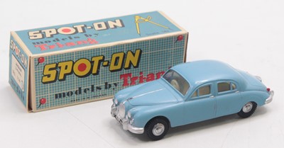 Lot 1677 - Triang Spot On No.114 Jaguar 3.4 Litre, blue...
