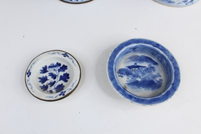 Lot 2026 - Two Chinese blue and white teapots with...