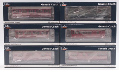 Lot 423 - Six Hattons 00 gauge four and six wheel...