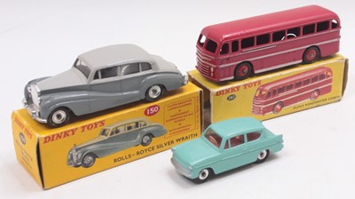 Lot 1185 - Dinky Toys group of 3 worn diecasts to include;...