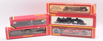 Lot 394 - Five Hornby locos & tenders: 2-6-0 BR 78023 BR...