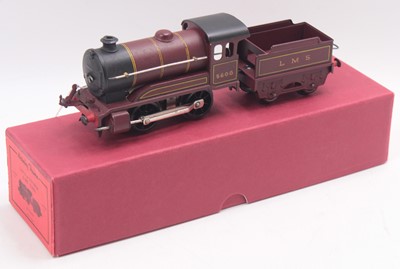 Lot 107 - Post-war Hornby E502, 0-4-0 loco & tender LMS...