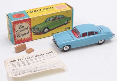 Lot 1267 - A Corgi Toys No. 238 Jaguar Mk X, comprising...
