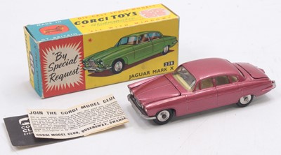 Lot 1268 - A Corgi Toys No. 238 Jaguar Mk10 comprising...