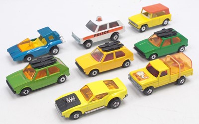 Lot 1518 - One tray containing eight loose Matchbox...