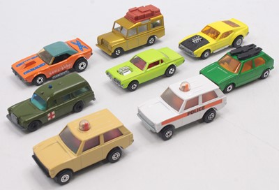 Lot 1520 - One tray of eight loose Matchbox Superfast...