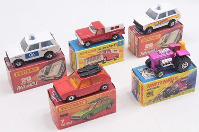 Lot 1495 - One tray containing five boxed Superfast...