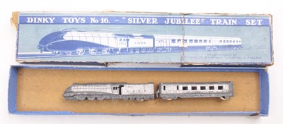 Lot 1147 - A Dinky Toys pre-war No. 16 Silver Jubilee...