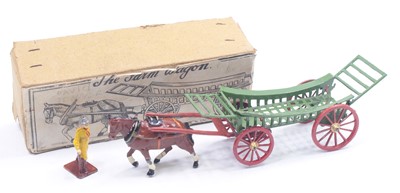 Lot 1828 - A Charbens farm wagon comprising green and red...