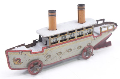 Lot 2027 - A Fischer? early 20th century lithograph tin...