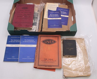 Lot 66 - A collection of original LNER books and...