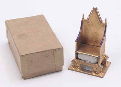 Lot 1549 - A Britains circa 1950s Coronation chair,...