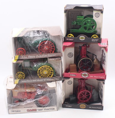 Lot 1796 - ERTL 1/6,1/8 and 1/16 scale group of 5 Farming...