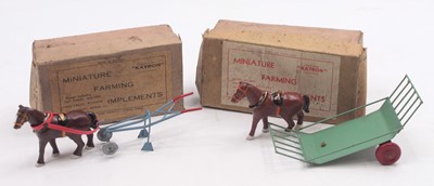 Lot 1596 - Two Kayron Playthings miniature farming...