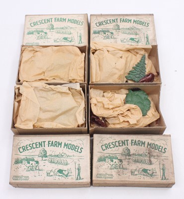 Lot 1845 - Four Crescent scale models milking time sets,...