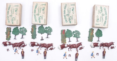Lot 1846 - Four Crescent scale models milking time sets,...