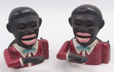 Lot 2001 - Two reproduction Jolly Bank money boxes, with...
