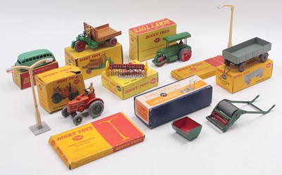 Lot 1184 - Dinky Toys group of 9 diecasts and accessories...