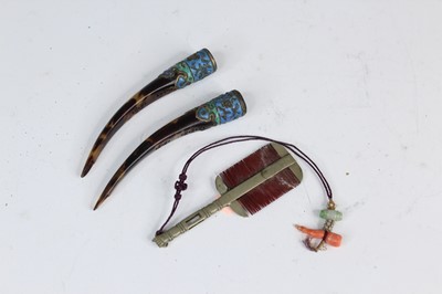 Lot 2053 - A group of oriental items, 19th to 20th...