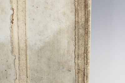 Lot 2097 - A Chinese porcelain plaque of a poem, early...